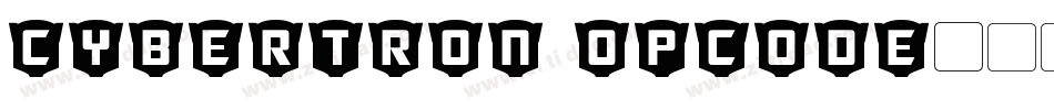 Cybertron OpCode字体转换